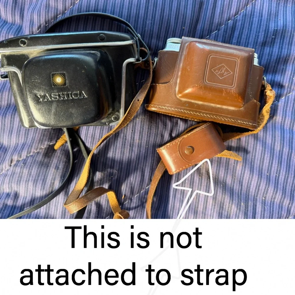 Vintage Camera Pair – Yashica Lynx-5000E + Agfa Silette Pronto w/ Cases